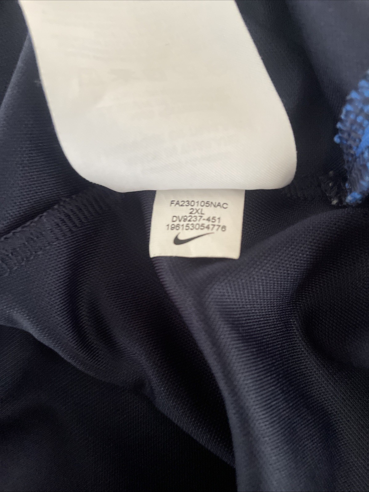 Nike Dri-Fit Strike Top Soccer Football Slim Fit Men’s Size XXL Navy DV9237-451