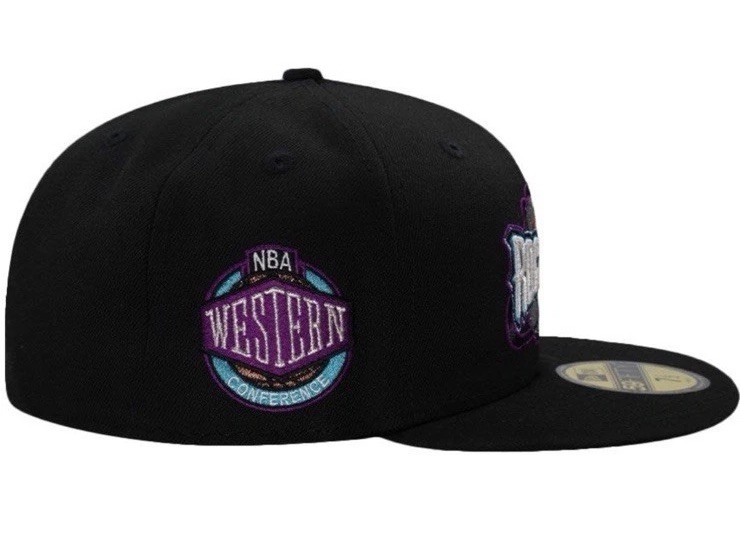 Houston Rockets🔥NewEra 59Fifty Sz. 7 3/8 Blk Purple Prime Edition Limited*Rare*