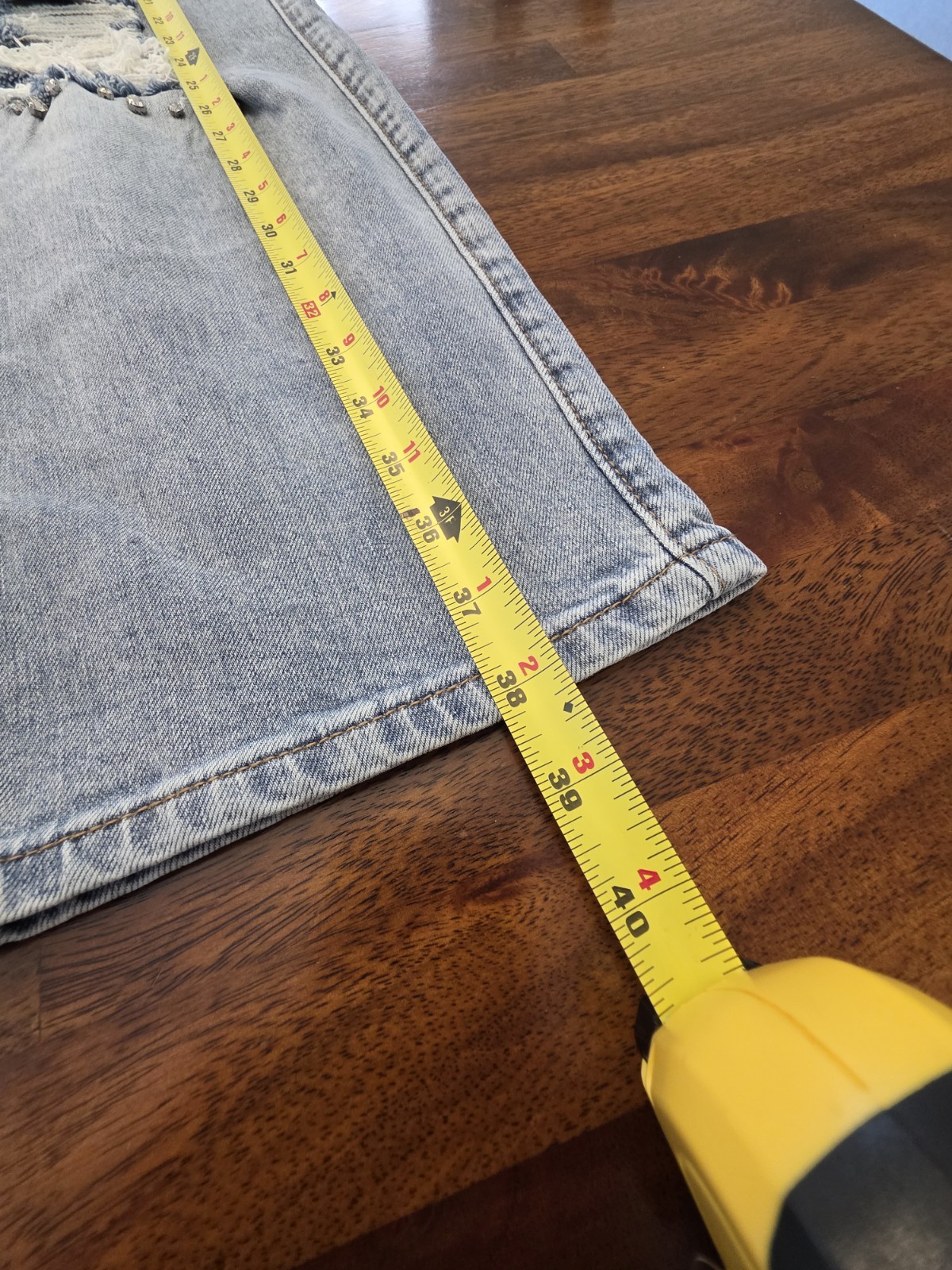 Rock and Roll Denim Womens 36×27 High Rise Straight Cropped Jeans