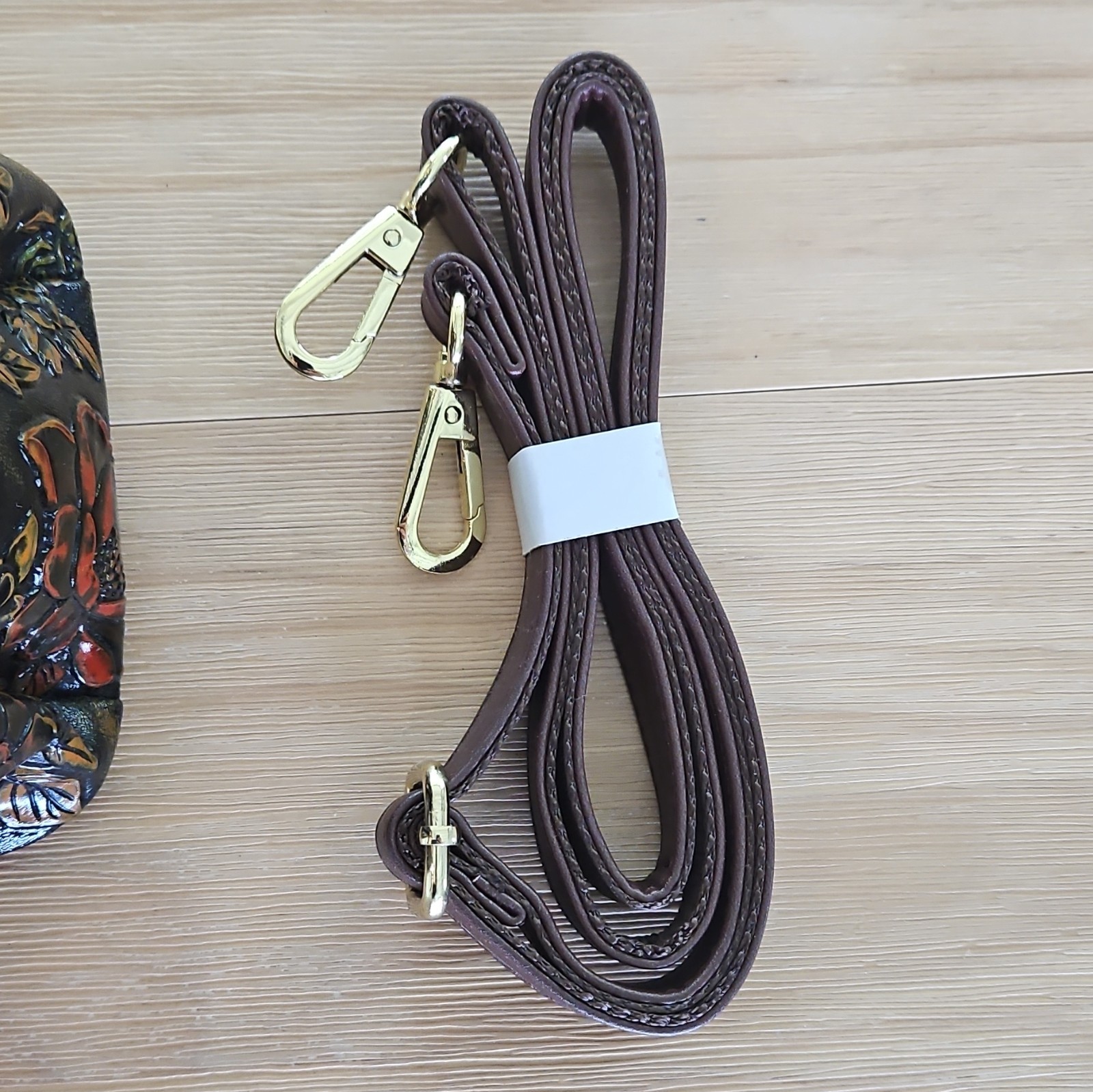 Vintage Style Flower Pattern Handbag, PU Leather Bag, Fashion Crossbody Bag