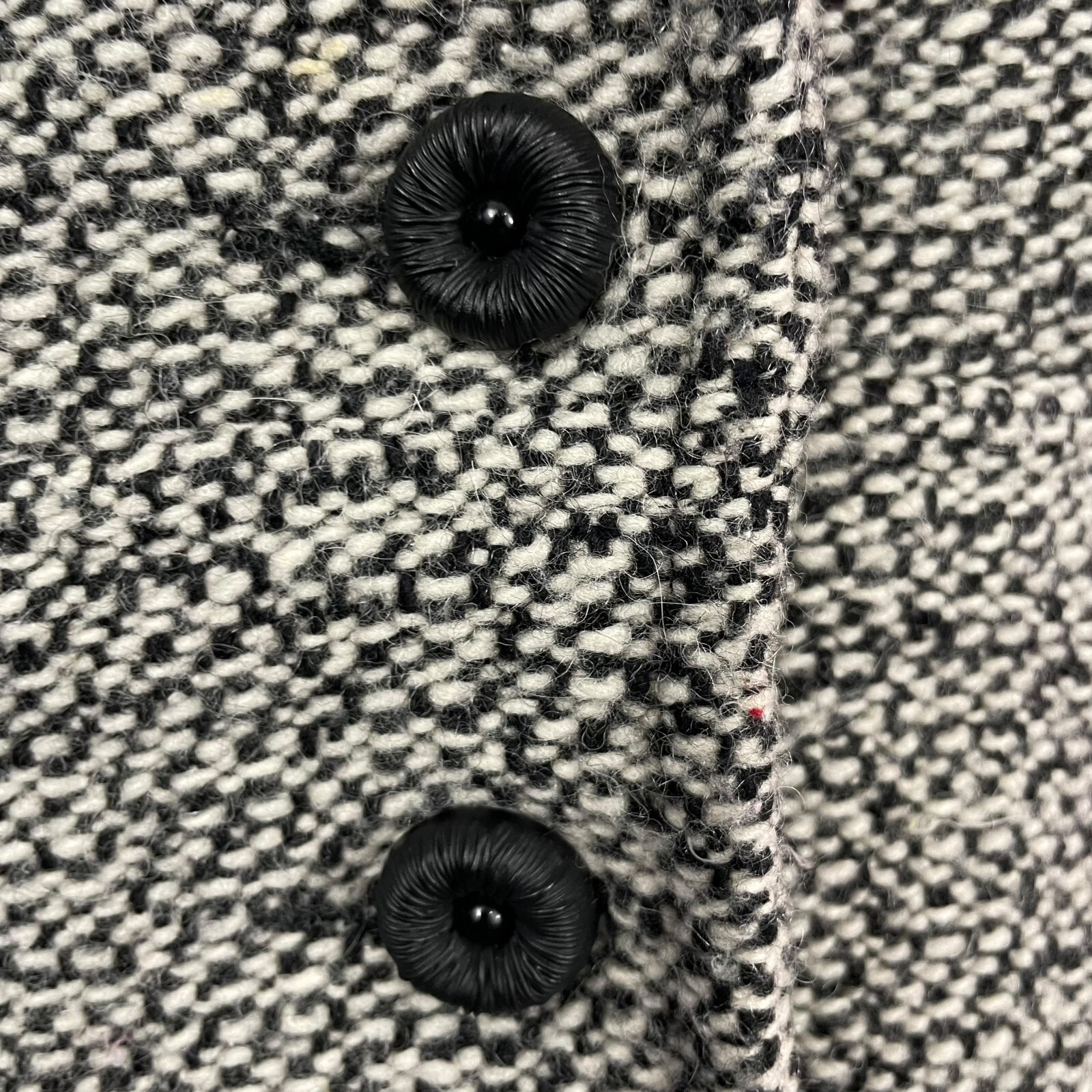 Marvin Richards Wool Blend Jacket M Marled Boucle Notched Lapel Blazer Coat Gray