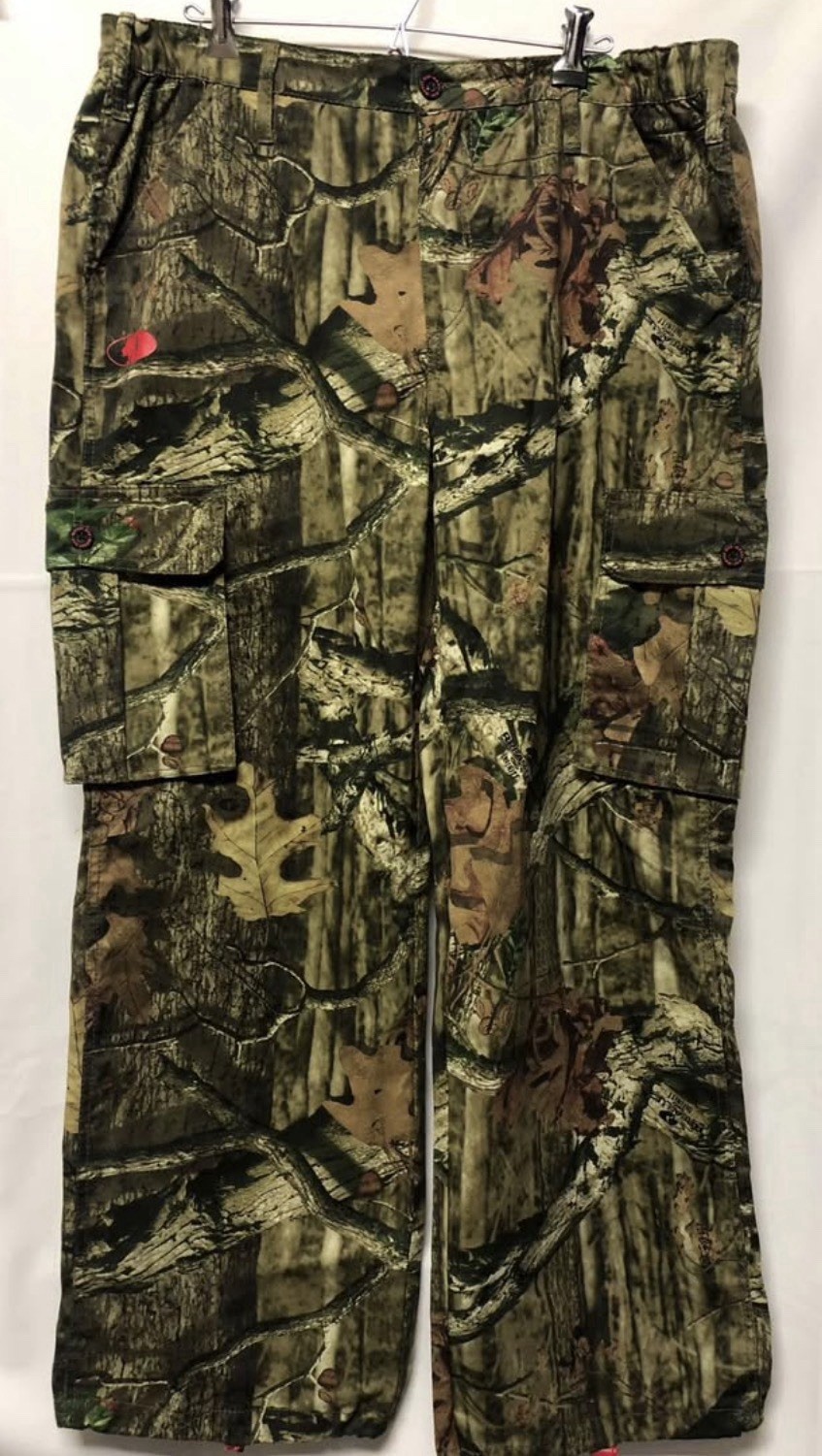 Mossy Oak Break-Up Infinity Camo Cargo Pants Women’s XL Adjustable Cuffs 40×32