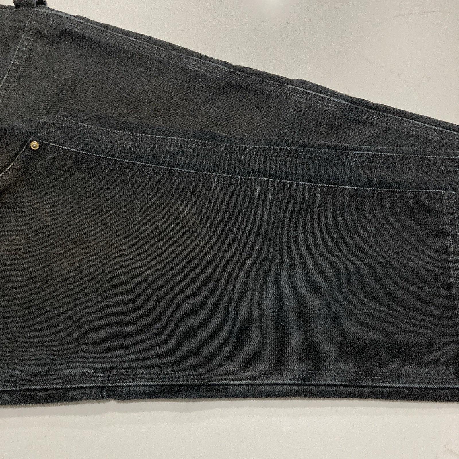 Carhartt B01 BLK Double Knee Work Pants Mens 31×32 (Fits 30×31) Distressed