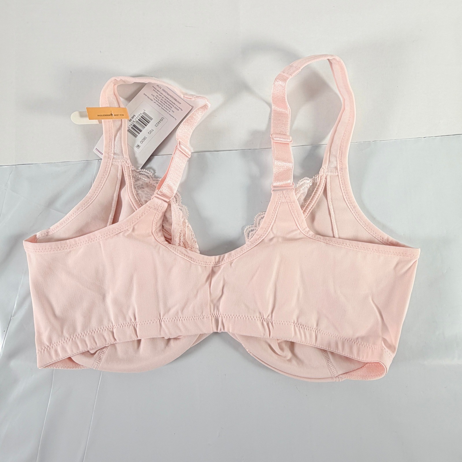 Playtex Secrets Front Close Underwire Bra Size 38DD Pink No Poke Dreamwire NWT