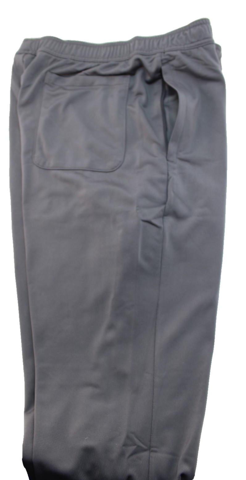 NWT ADIDAS Tricot Men’s XXL Gray / Gray Embroidered Logo 12″ Leg Zip Track Pant