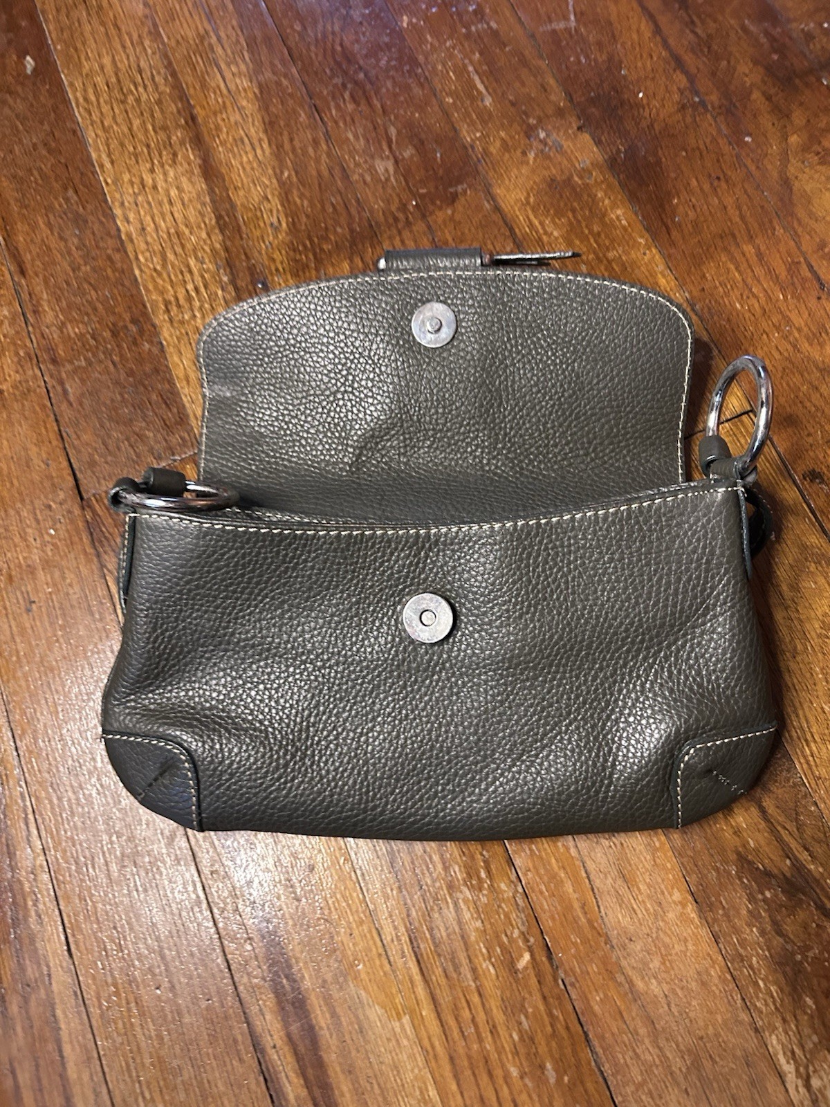 Cristian Italian Genuine Leather Shoulder Bag Green Satchel Purse Made in Italy