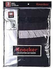 Knocker Men’s Cotton Knit Boxers 3-Pack