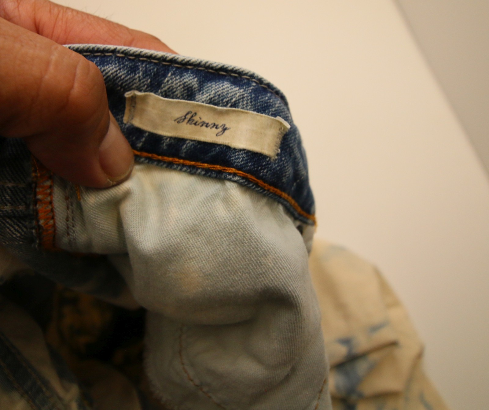 Denim & Supply Ralph Lauren Bleached Skinny Jeans Womens 32 34″Waist STAINS READ