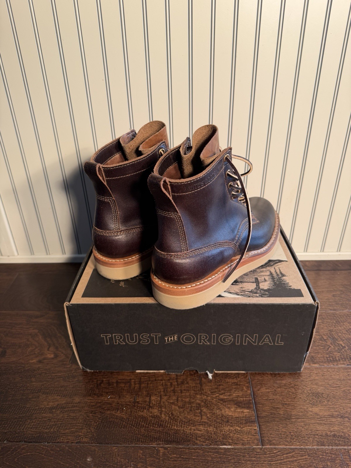 DIVISION ROAD/ WHITES CRUISER 350 VIBRAM 2060 HORWEEN DARK BROWN WAXED FLESH 9D
