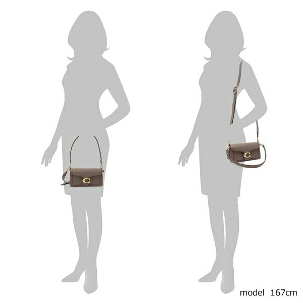 COACH Tabby Shoulder Bag 20 Leather Crossbody B4 Darkstone CY201 size Small
