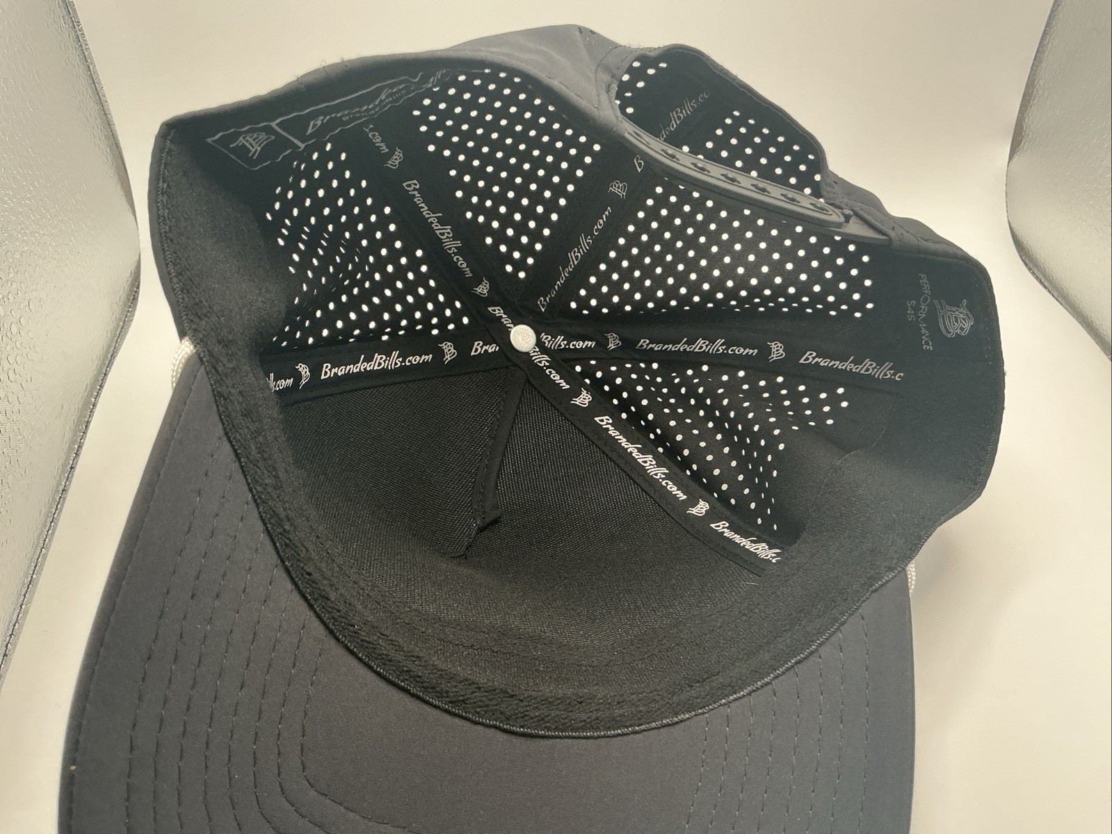 Branded Bills Arkansas State Patch Rope Hat Black Snapback Performance Cap