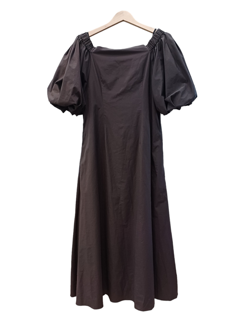FRAY I.D Puff Sleeve Dress Polyester Cotton Off-Shoulder Size 1 48in