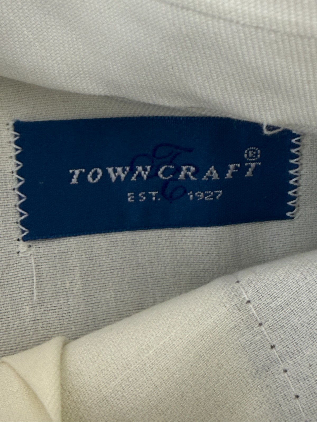 TownCraft Size W34 Worsted Wool Blend Minimalist Preppy Straight Leg Pants Brown