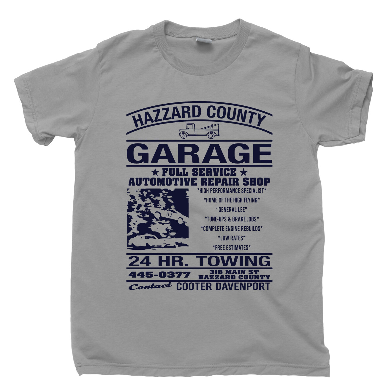 Dukes Of Hazzard Tee Shirt Cooters General Lee Dixie Air Horn Southern Flag Tee
