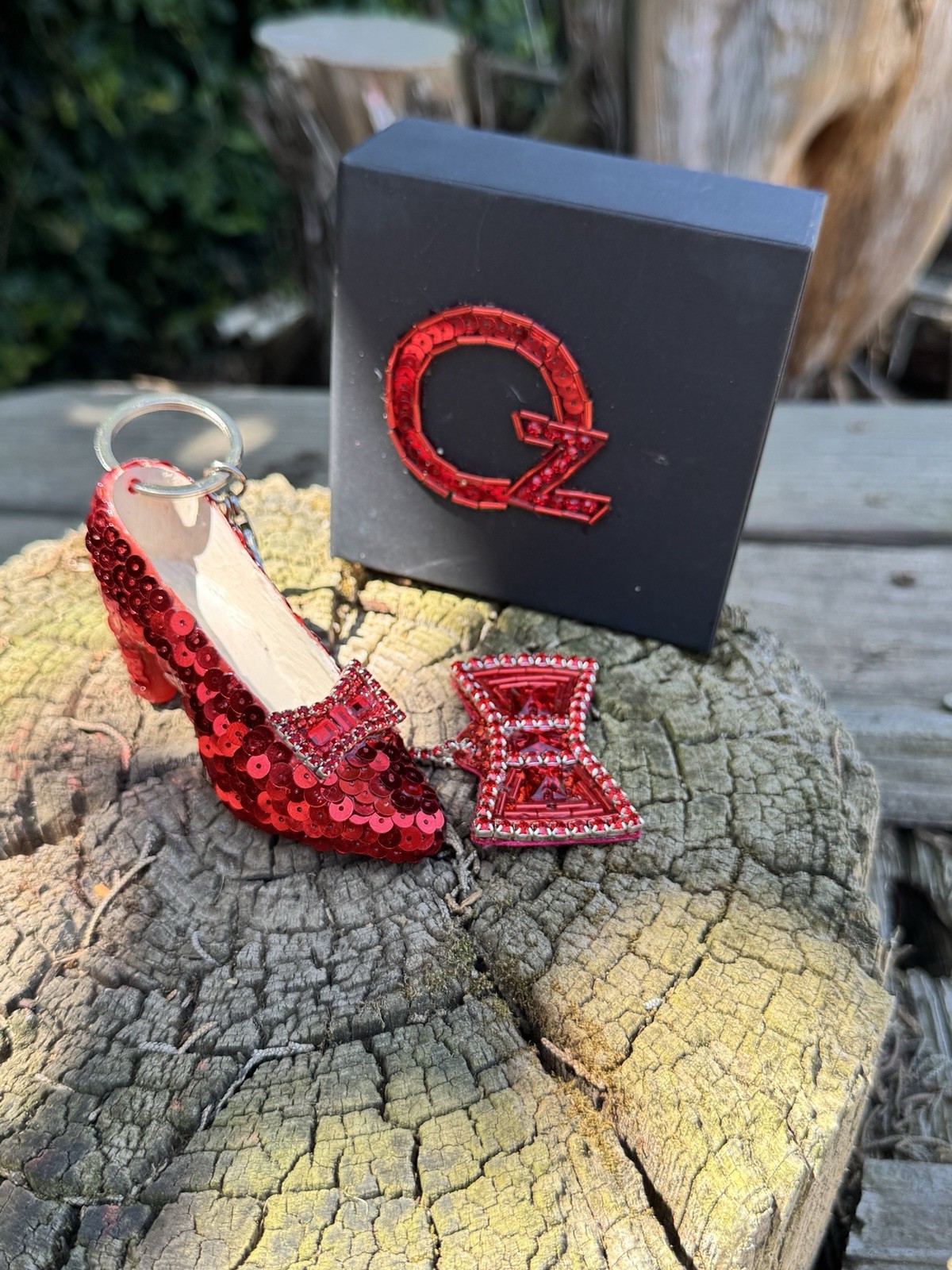 Dorothys Ruby Slippers Handmade Bag Charm Keychains The Wizard Of Oz