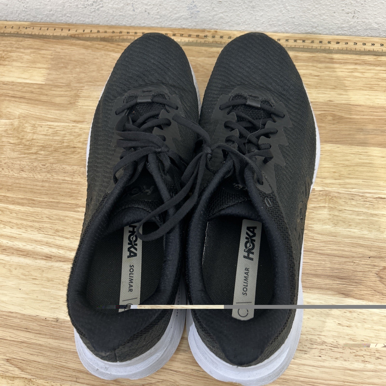 Hoka One One Solimar Shoes Mens Black Size 14 D Running Sneakers Low Top