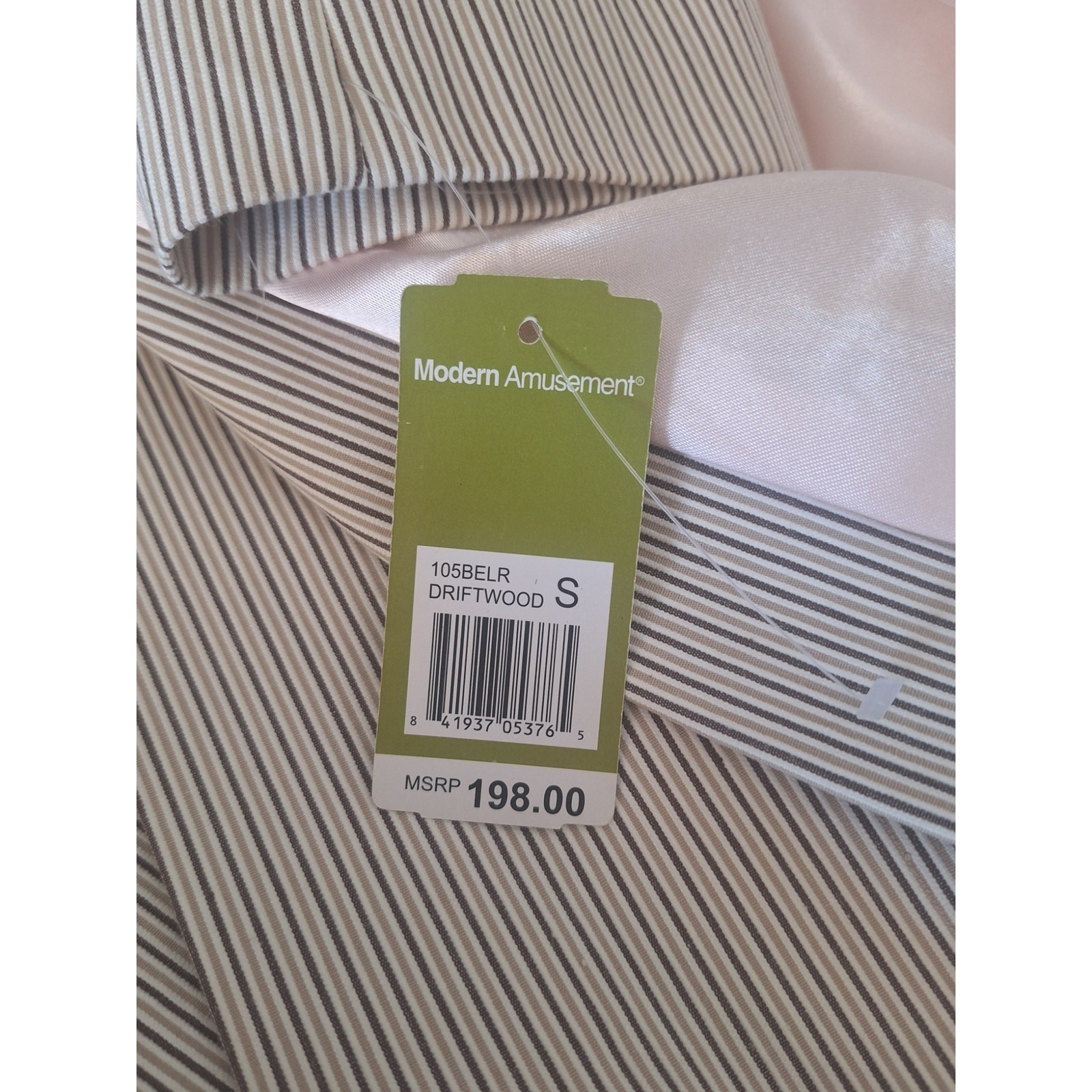 Modern Amusement Seersucker Sport Coat Blazer NWT Size S 100% Cotton MSRP $198
