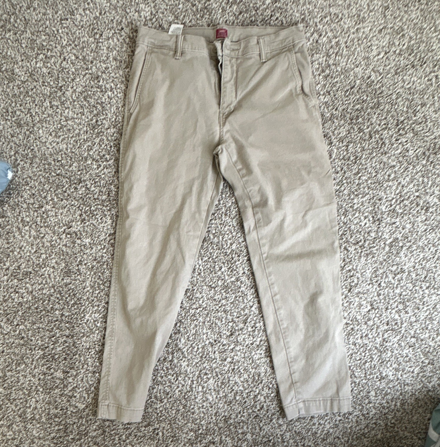 Levi’s XX Chino Men’s Standard Taper Beige Cotton Twill Chino Pants 32
