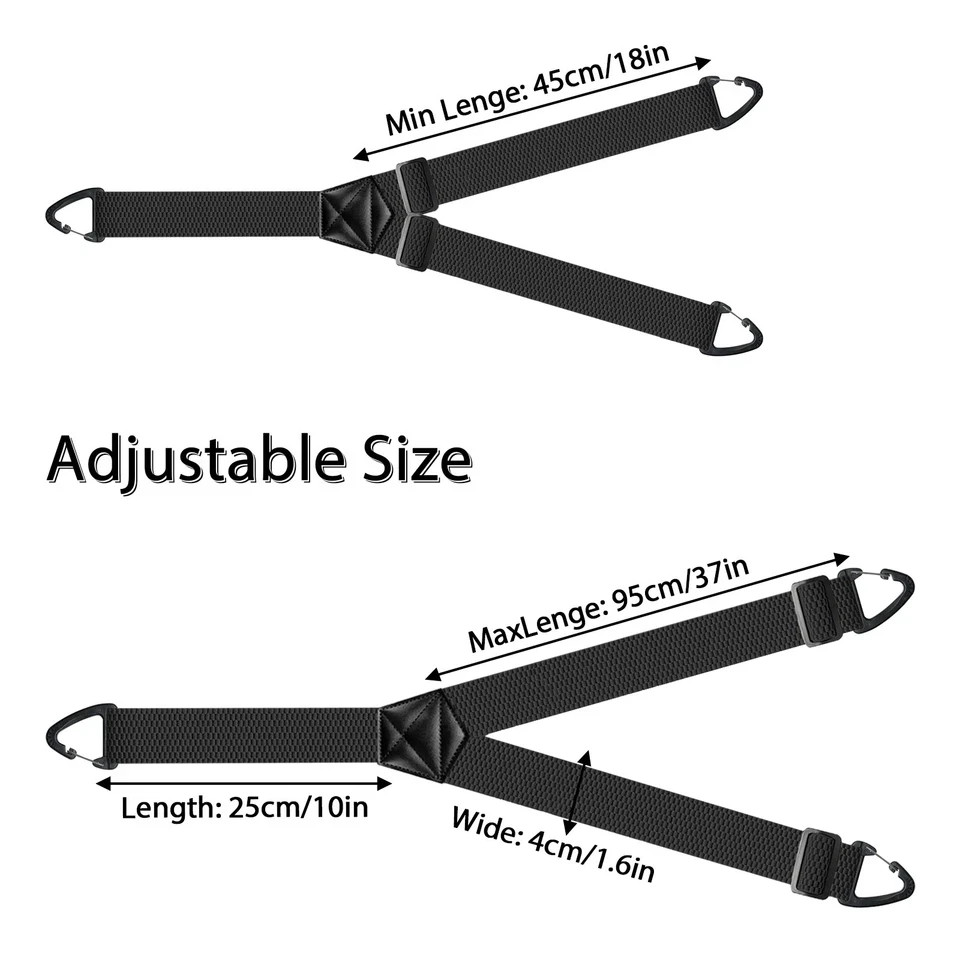Suspenders for Men Heavy Duty, Y Shape Back Hidden Suspender 1.5″ Under Clothing