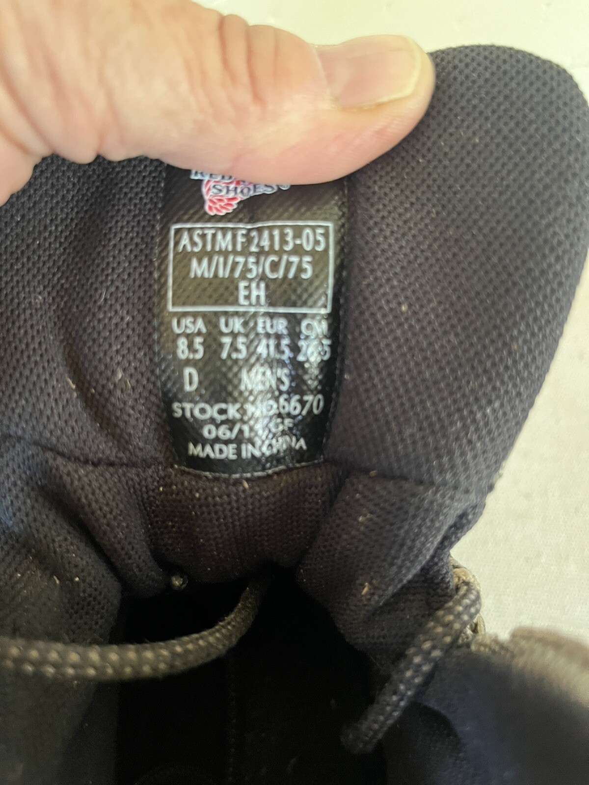 Red Wing Truhiker EUC Men’s 8.5 D 6-inch Waterproof Safety Toe Hiker Boot 6670