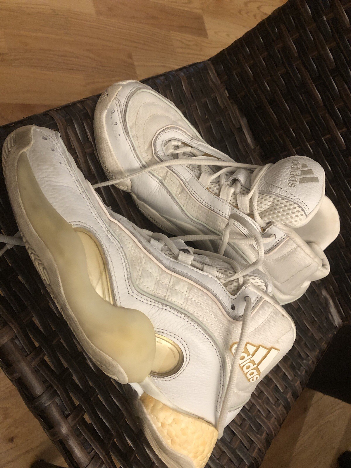 Size 9.5 – Adidas BYW Select Cloud White Zero Metallic