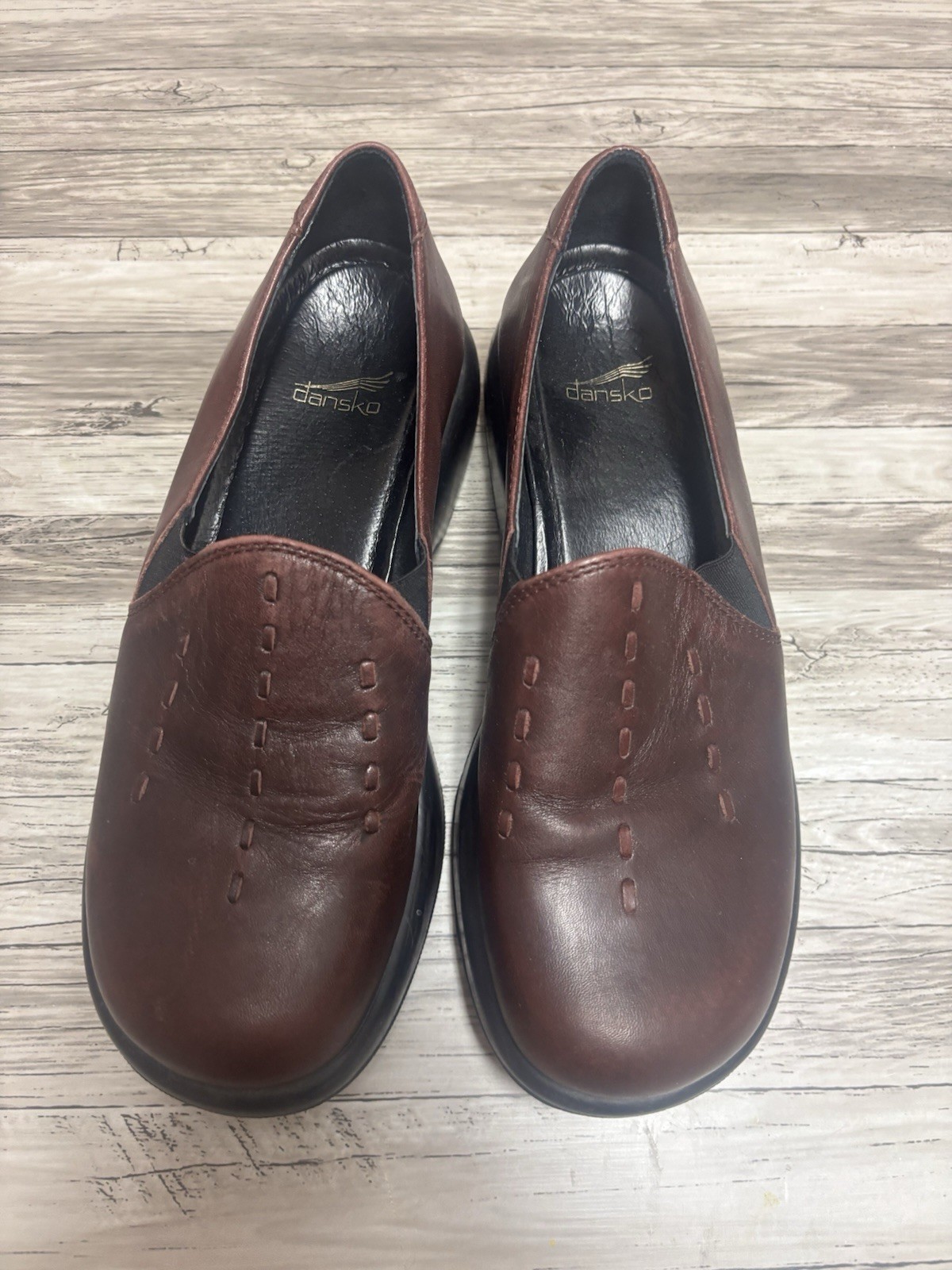Dansko Nursing Clogs Women’s EU 36/37 Brown Leather Work Shoes US Size 6.5-7