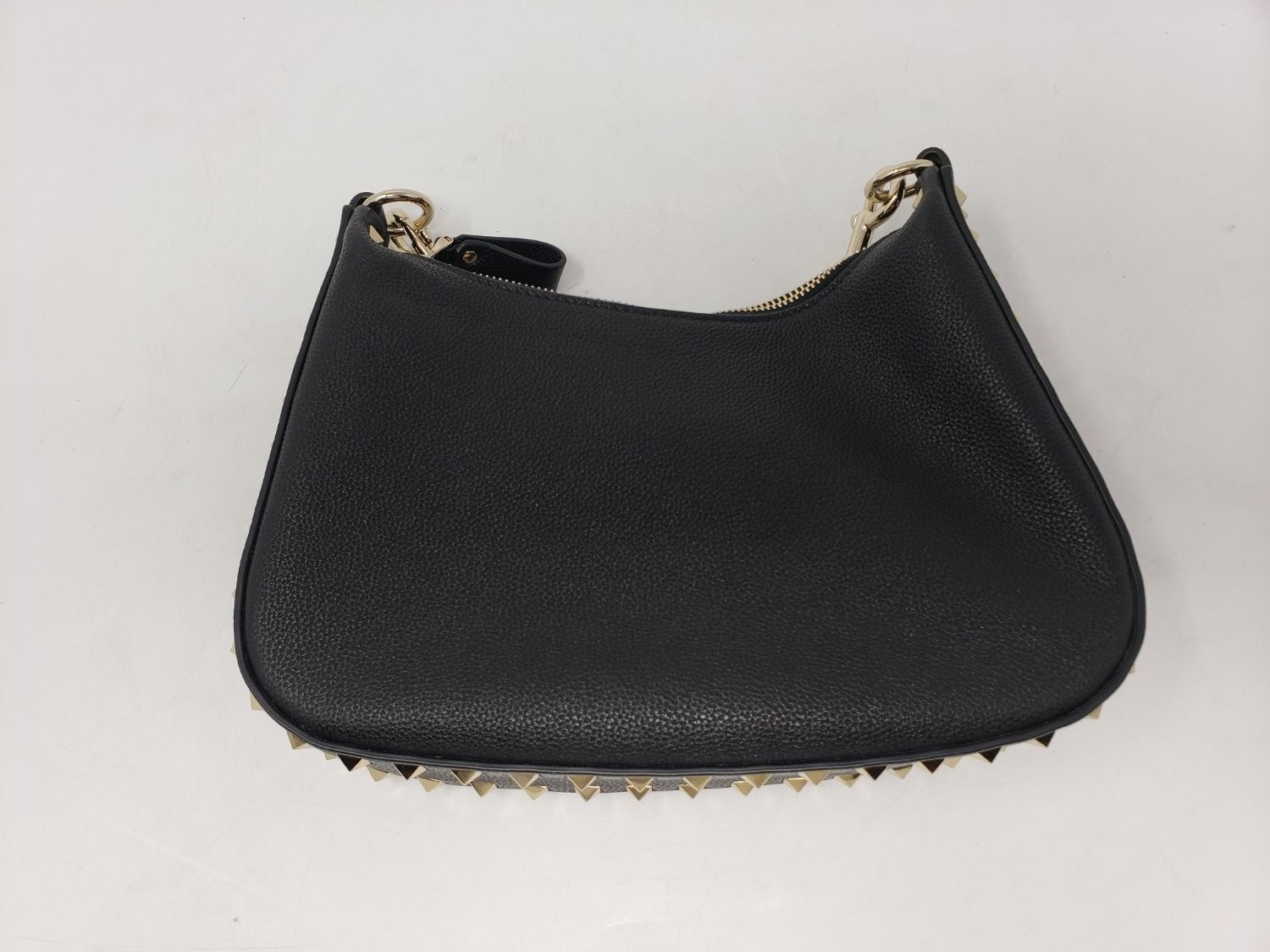 Valentino Garavani Rockstud Womens S Black Handbag Detachable Shoulder Strap
