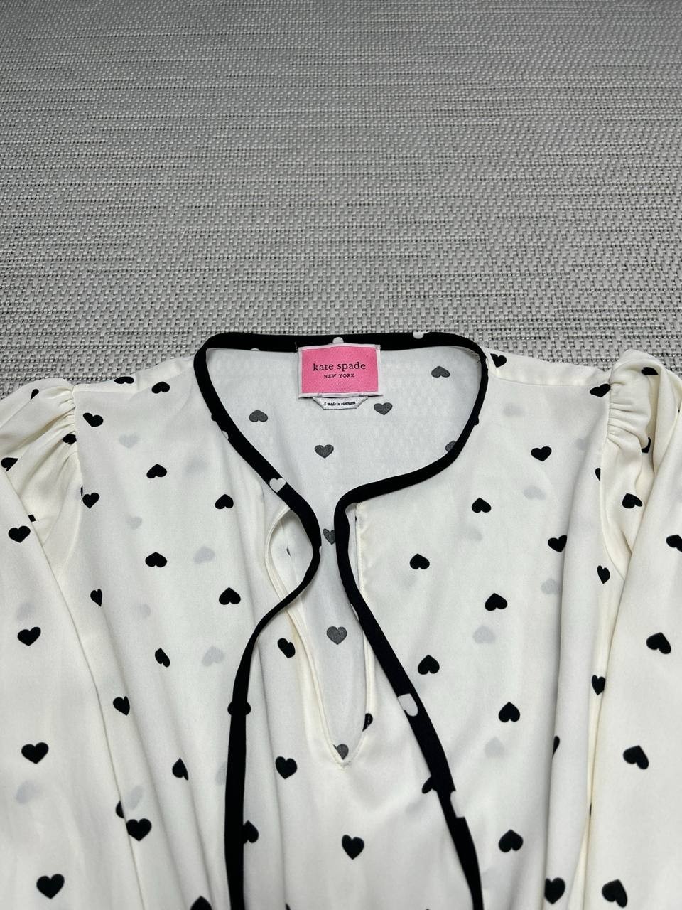 Kate Spade Dress Womens Small White Black Blouson *