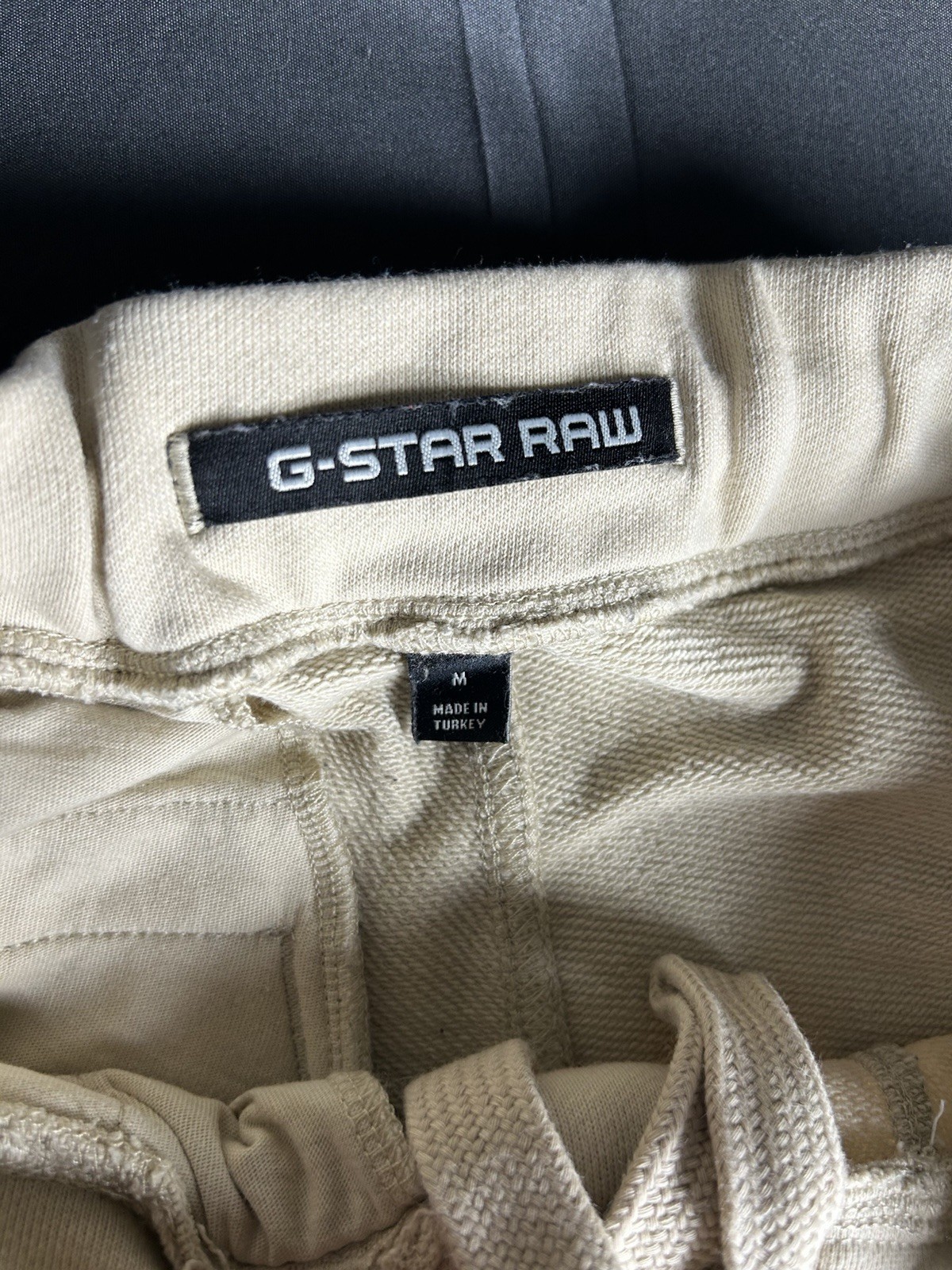 G-Star RAW Men’s Jogger Pants M Regular Beige/Purple Cotton Graphic Drawstring