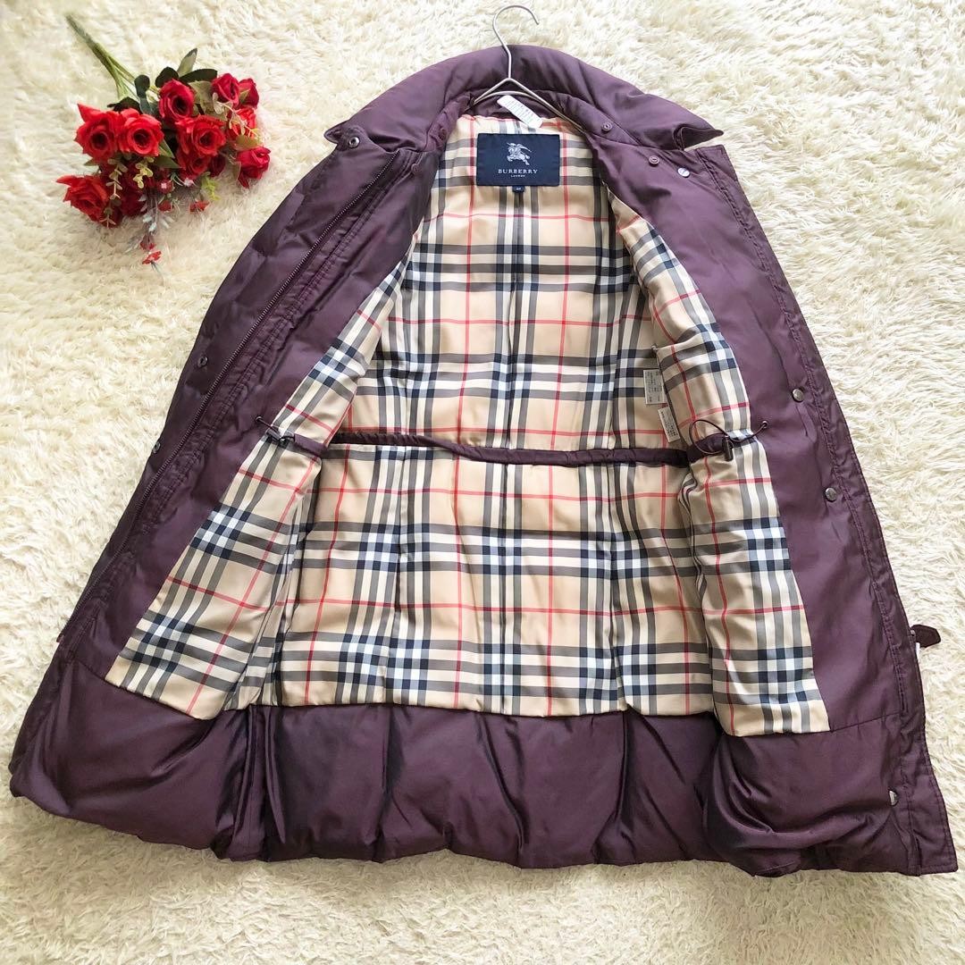 BURBERRY LONDON down coat L glossy