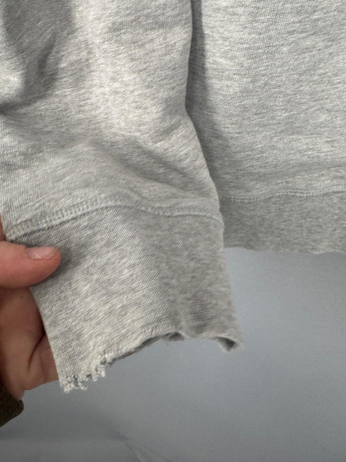 ASKET Sweatshirt Mens Large Gray Crewneck Pullover 100% Cotton Fleece Portugal