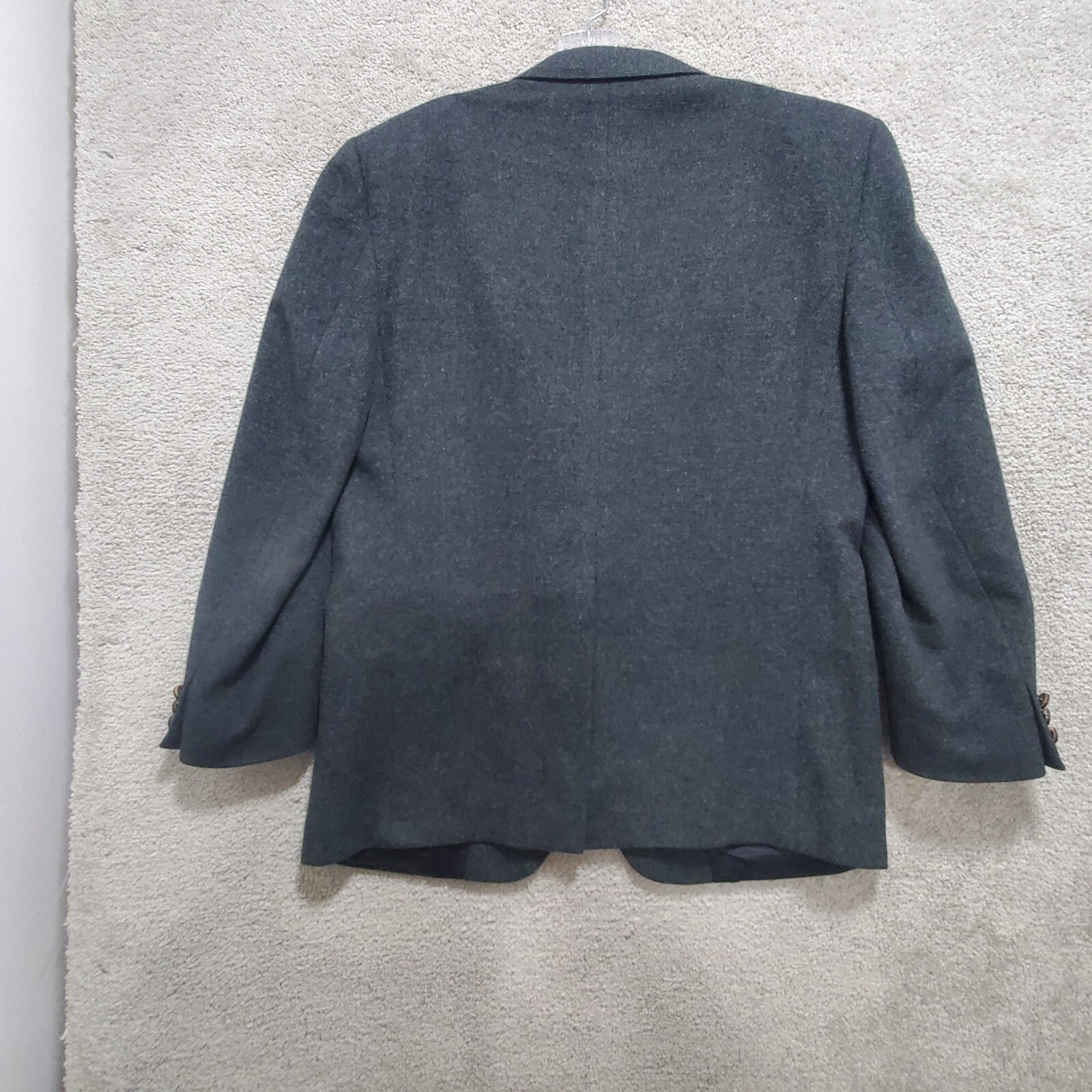 Burberry Nordstrom Blazer Jacket Men’s 44 Gray 100% Camel Hair Single Breasted