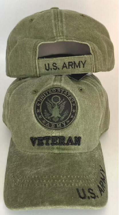 U.S. ARMY VETERAN Olive Drab US Military Veteran Low Profile Baseball Cap