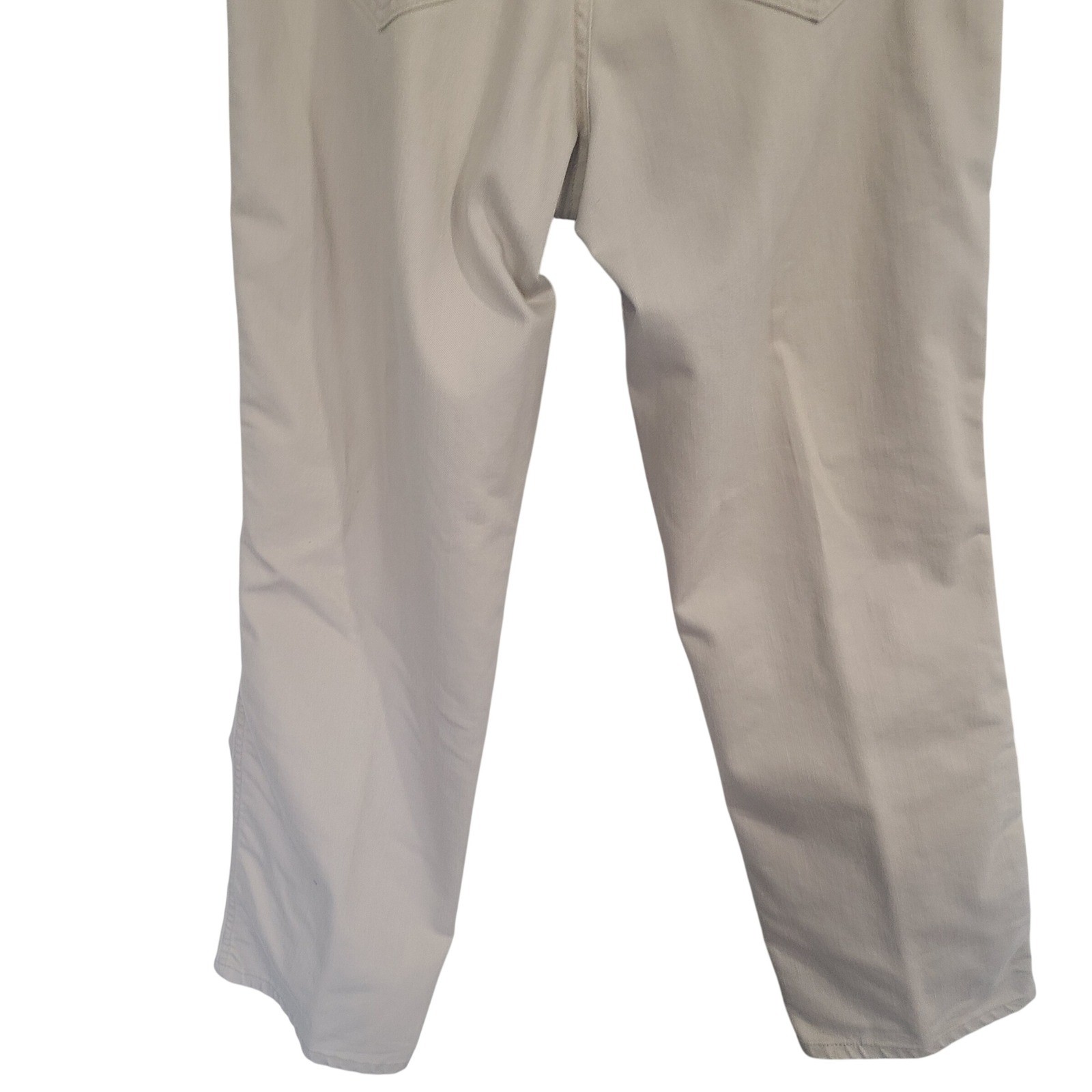 Lee Relaxed Straight Leg Pants Women’s 14M Beige Twill Khakis Casual