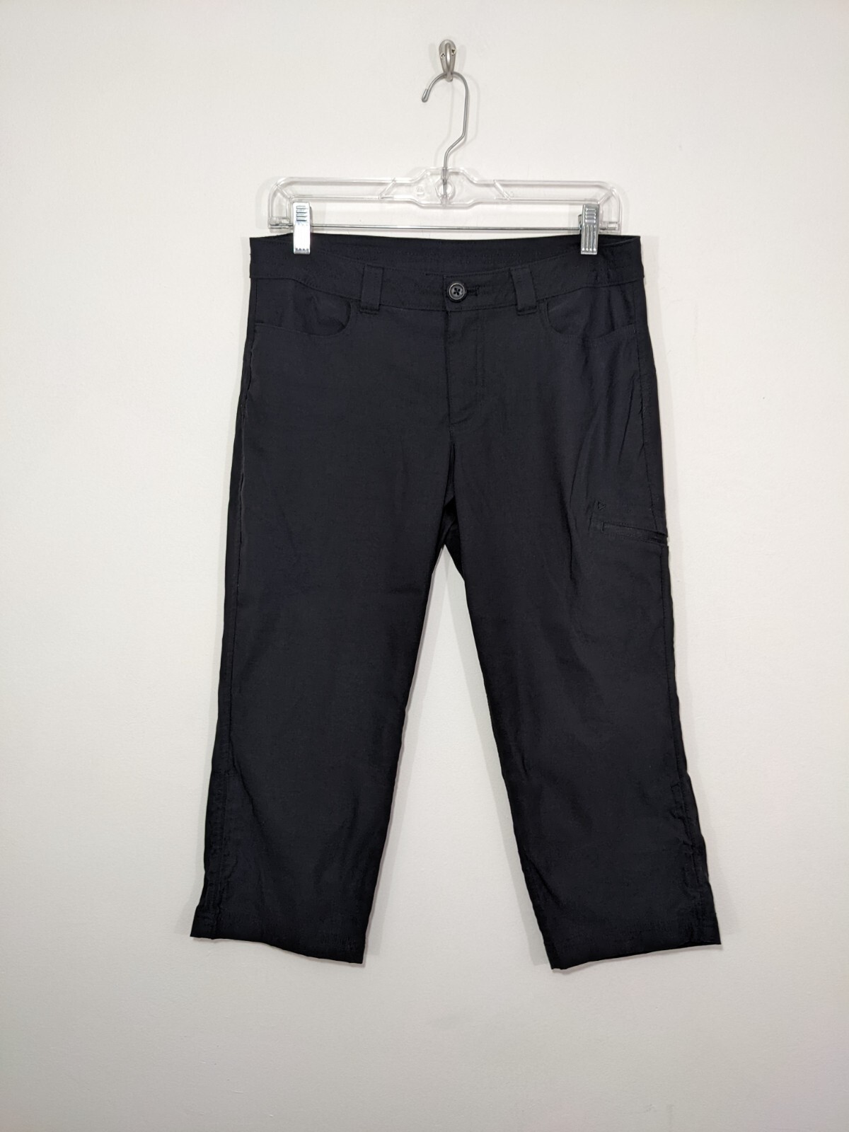Eddie Bauer Womens Rainier Capri Hiking Nylon Spandex Travel Pants Stretch sz 8