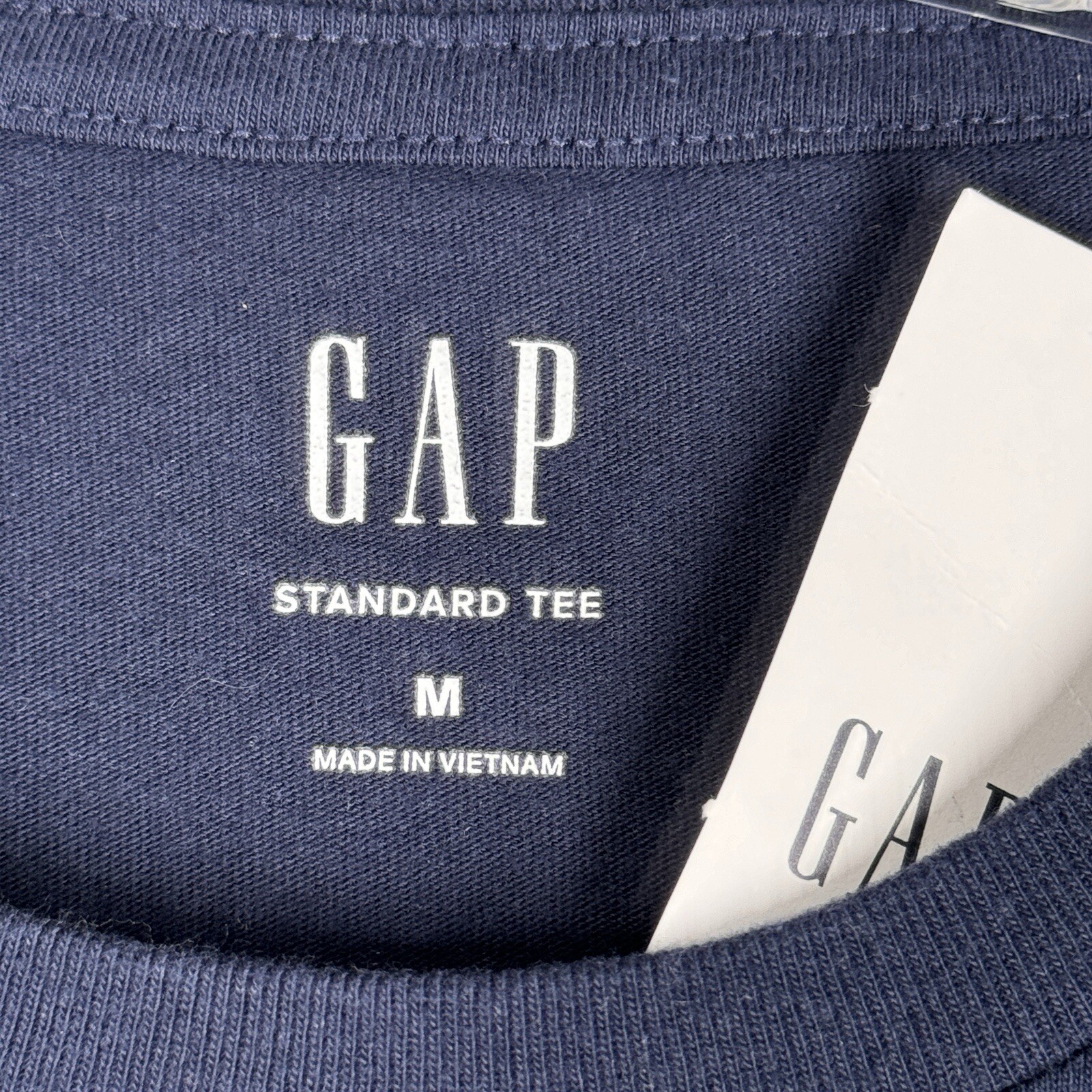 Gap Shirt Mens Medium Blue Cotton Standard Tee Basic Neutral Minimalist Casual