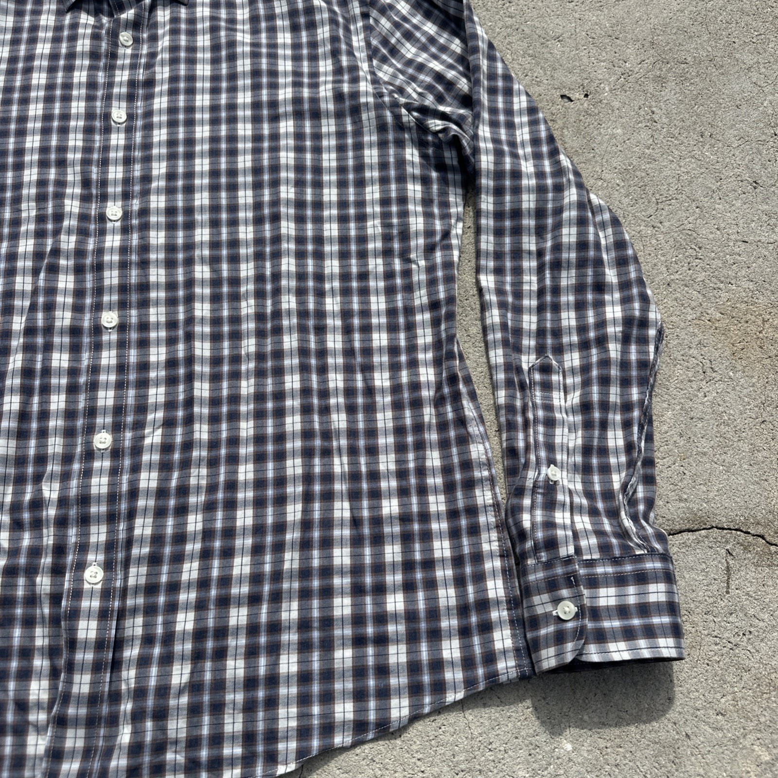Faherty Reserve The Movement Shirt Men’s Size Large Plaid Button Down Stretch