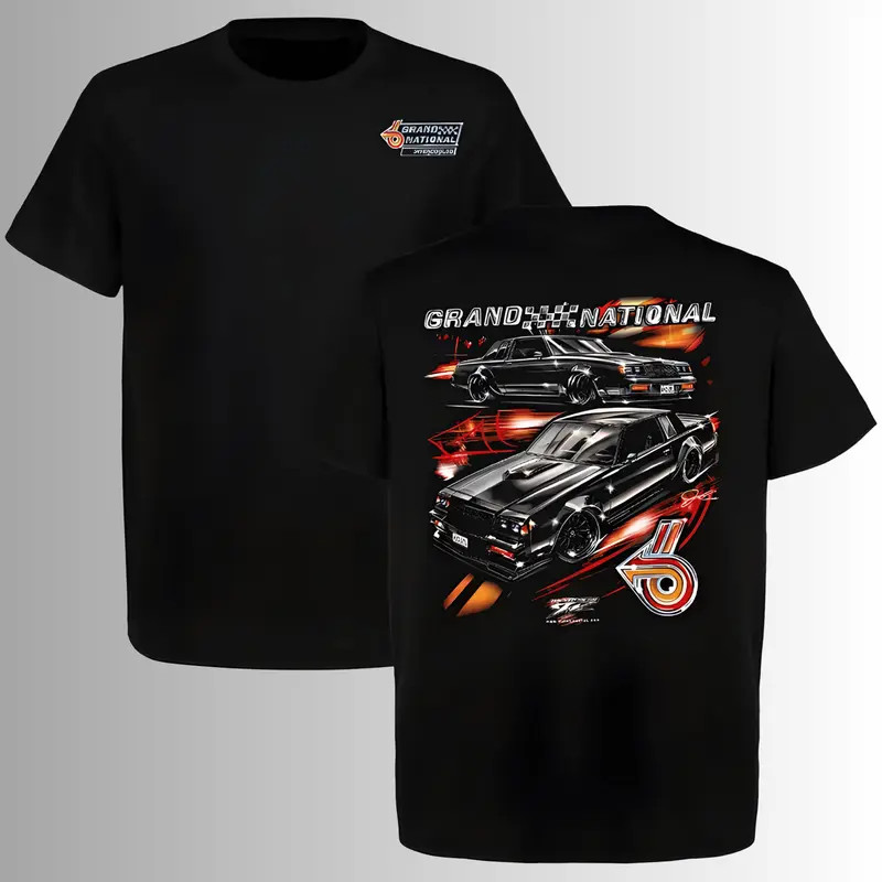 Buick Grand National G-Body Turbo 6 Muscle Car Double Sided Tee