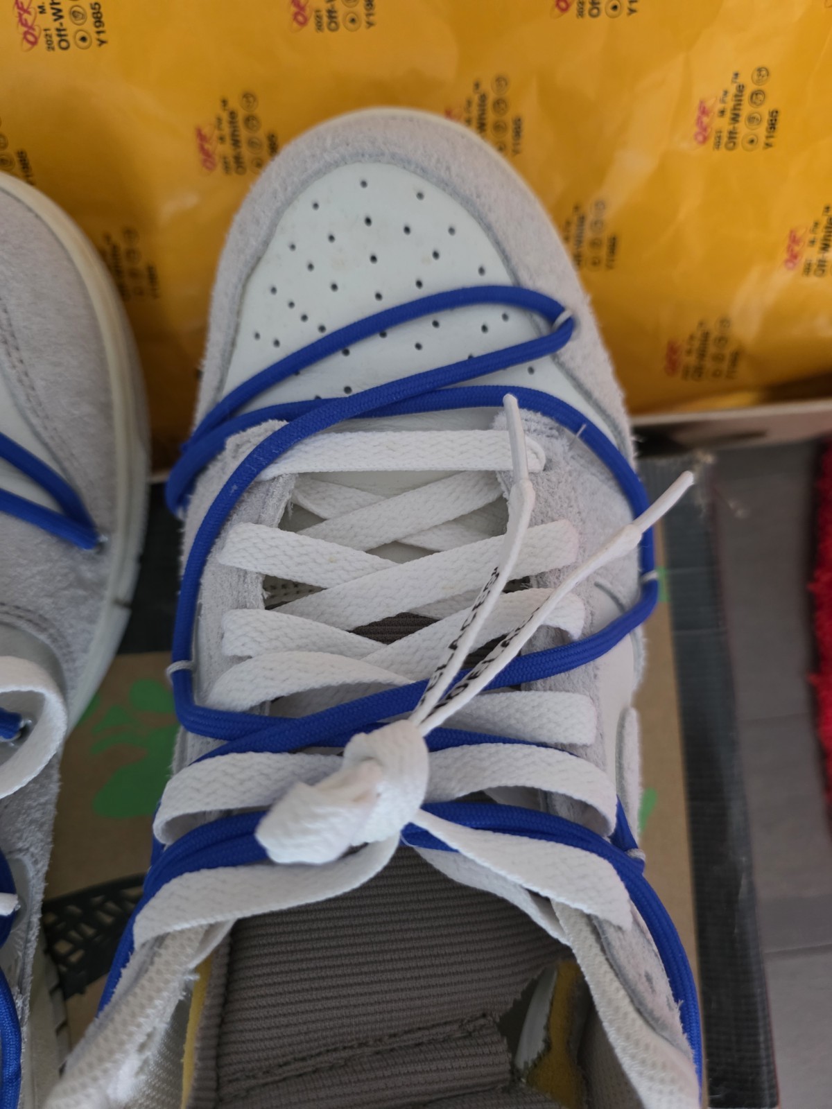 Nike x Off-White Dunk Lot 32 Size 11 Grey Blue White Virgil