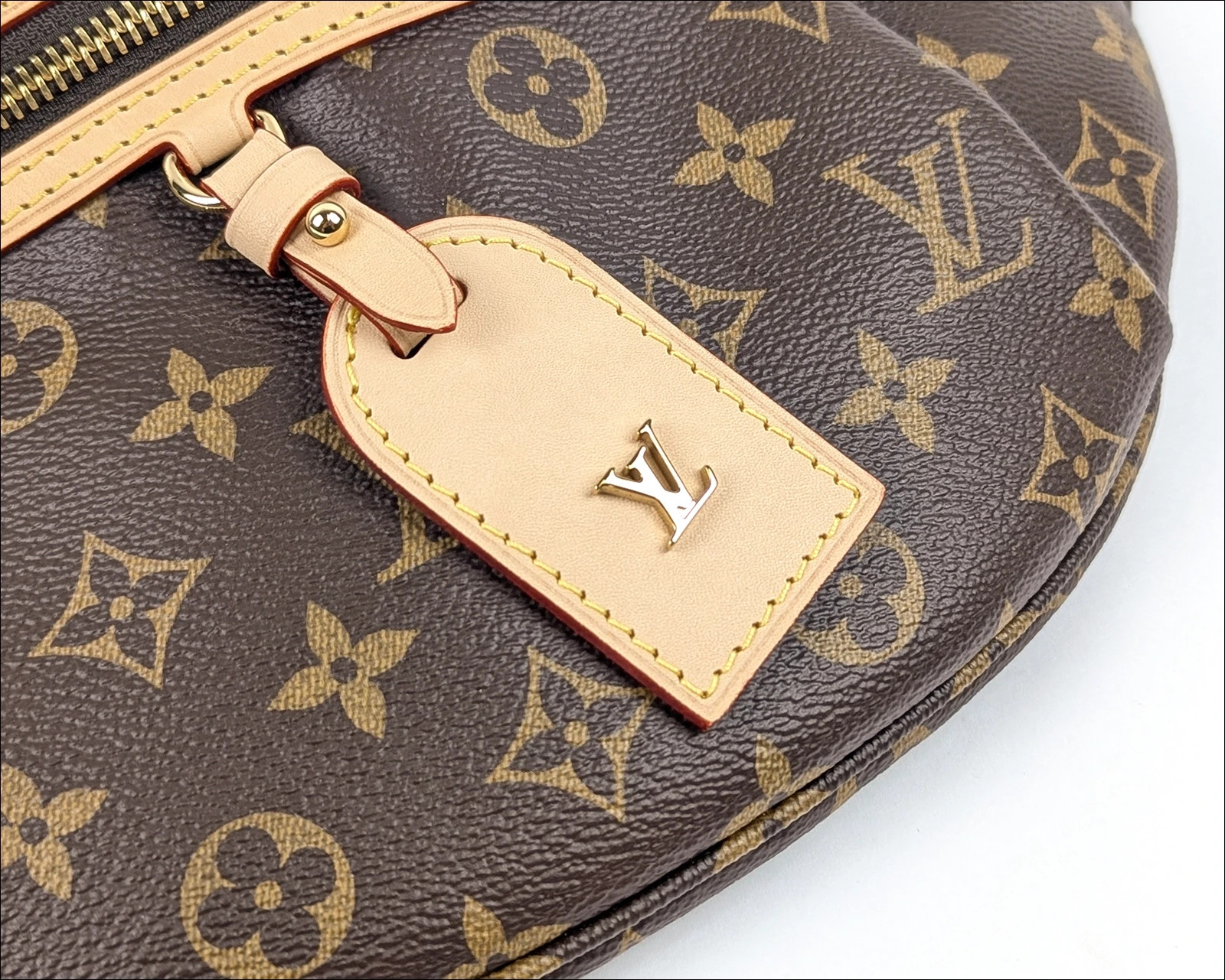 Authentic LOUIS VUITTON High-Rise Monogram Bum Bag M46784 Waist Pouch W/ Box