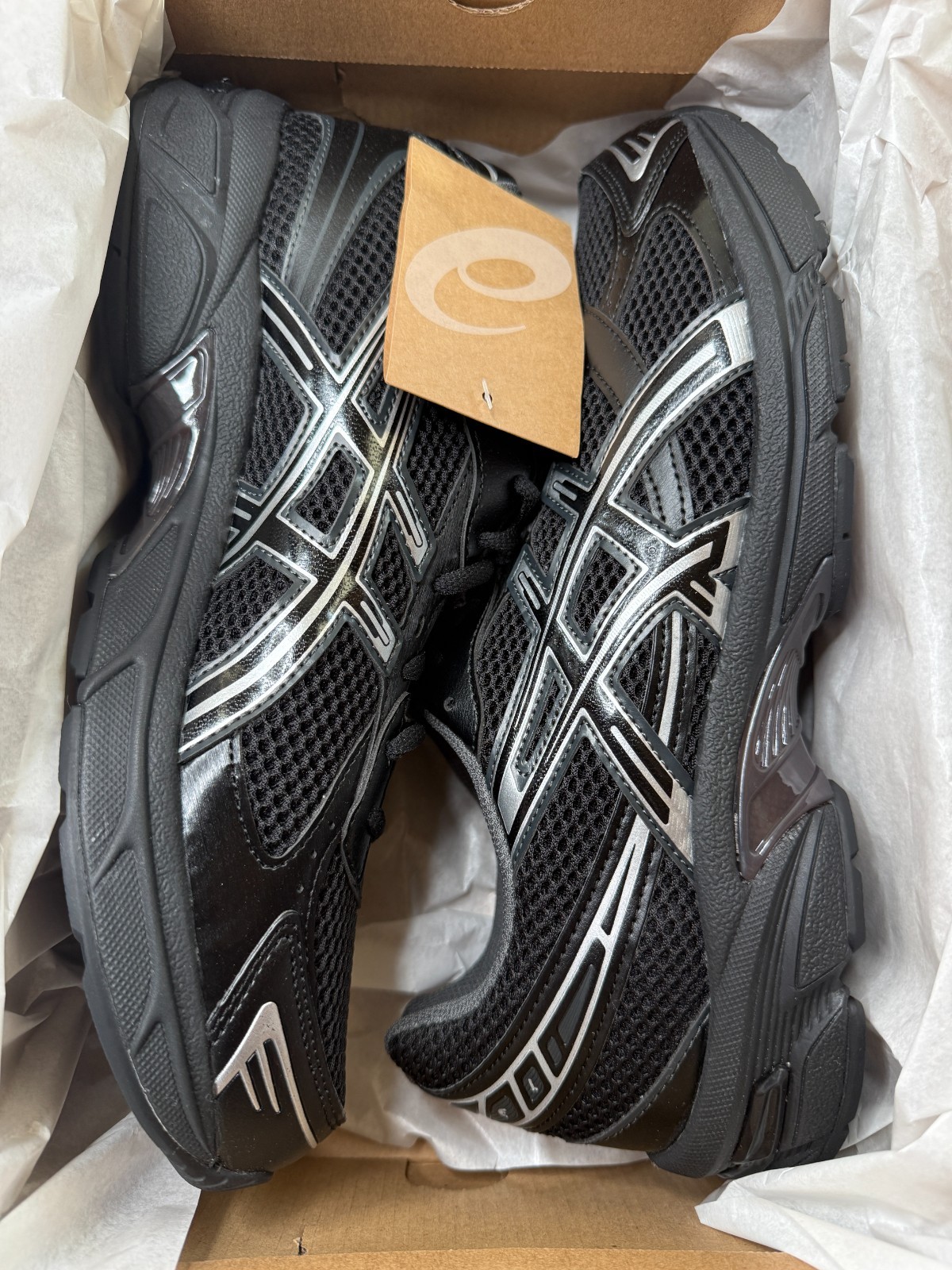 ASICS Gel 1130 Black Pure Silver 1201A906-001 Men Size 10