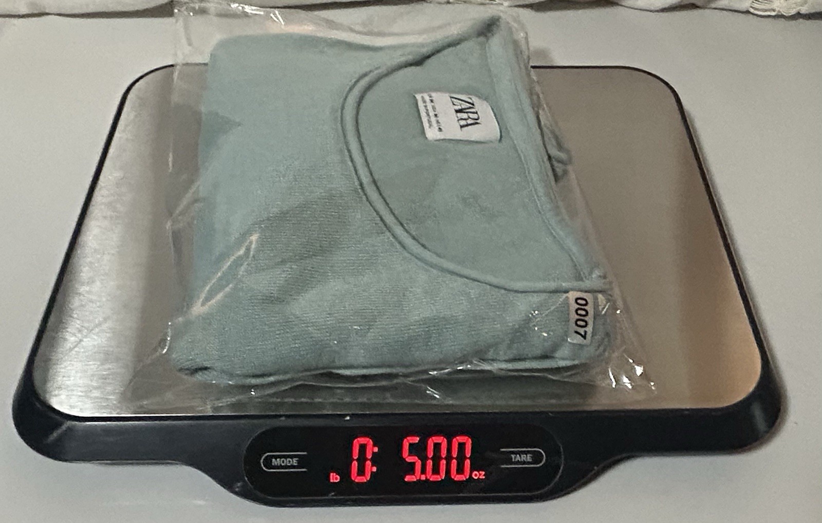 ZARA Mint Green Solid Round Neck Top Size M