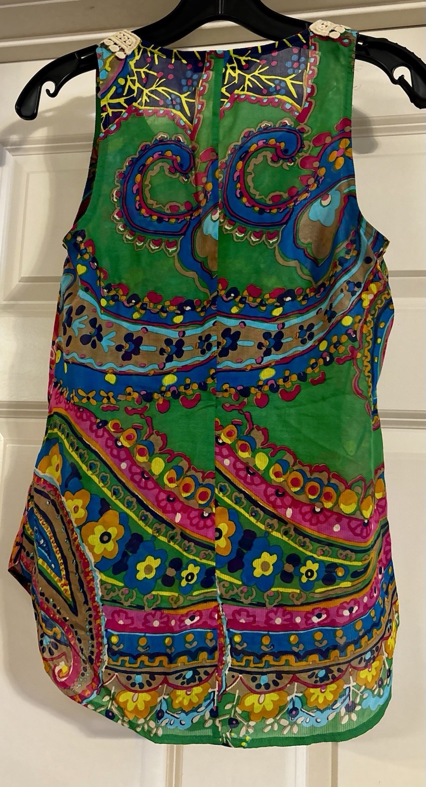 Trina Turk Silk Cotton Boho Old Money Quiet Luxury Resortcore Mob Wife Size 0
