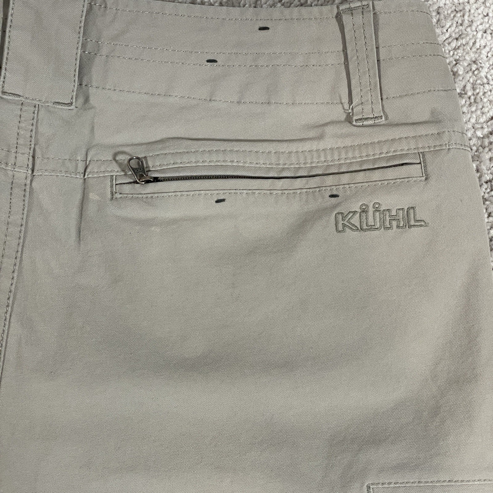 Kuhl Resistor Chino Pants Mens 35×30 Beige Stretch Canvas Straight Leg Casual