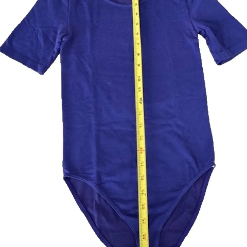Wolford Opaque Naturel Bodysuit ~ Sz Small ~ Brilliant Blue ( Royal ) Excellent