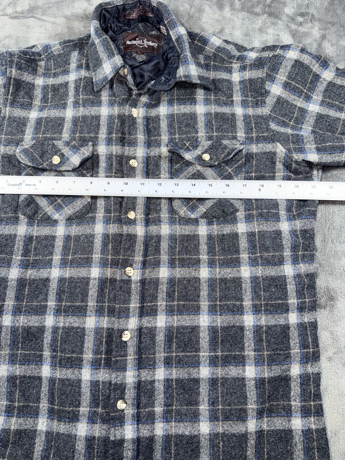 Vintage Men’s Roth West Territory Men’s Size L Plaid Quilted Flannel Insulated