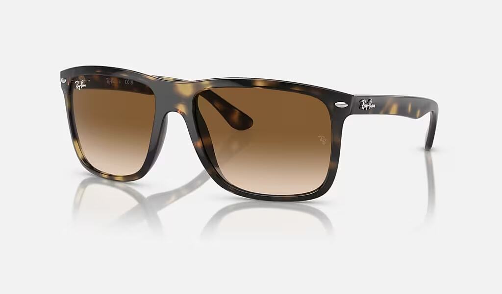 Ray-Ban Boyfriend Two Polished Havana/Light Brown Gradient 60 mm Sunglasses