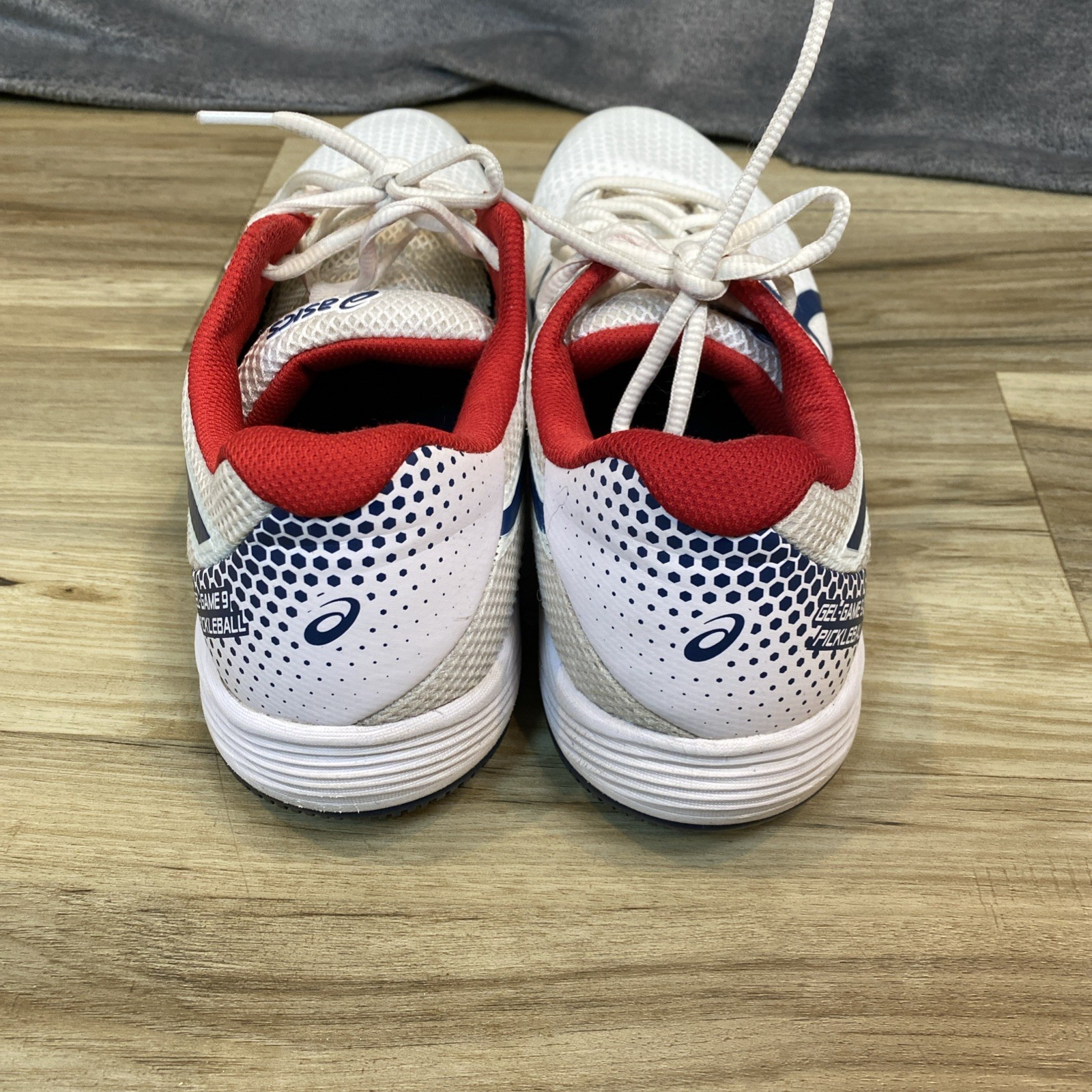 Size 10.5 – Asics Gel Game 9 Pickleball White And Night Sky