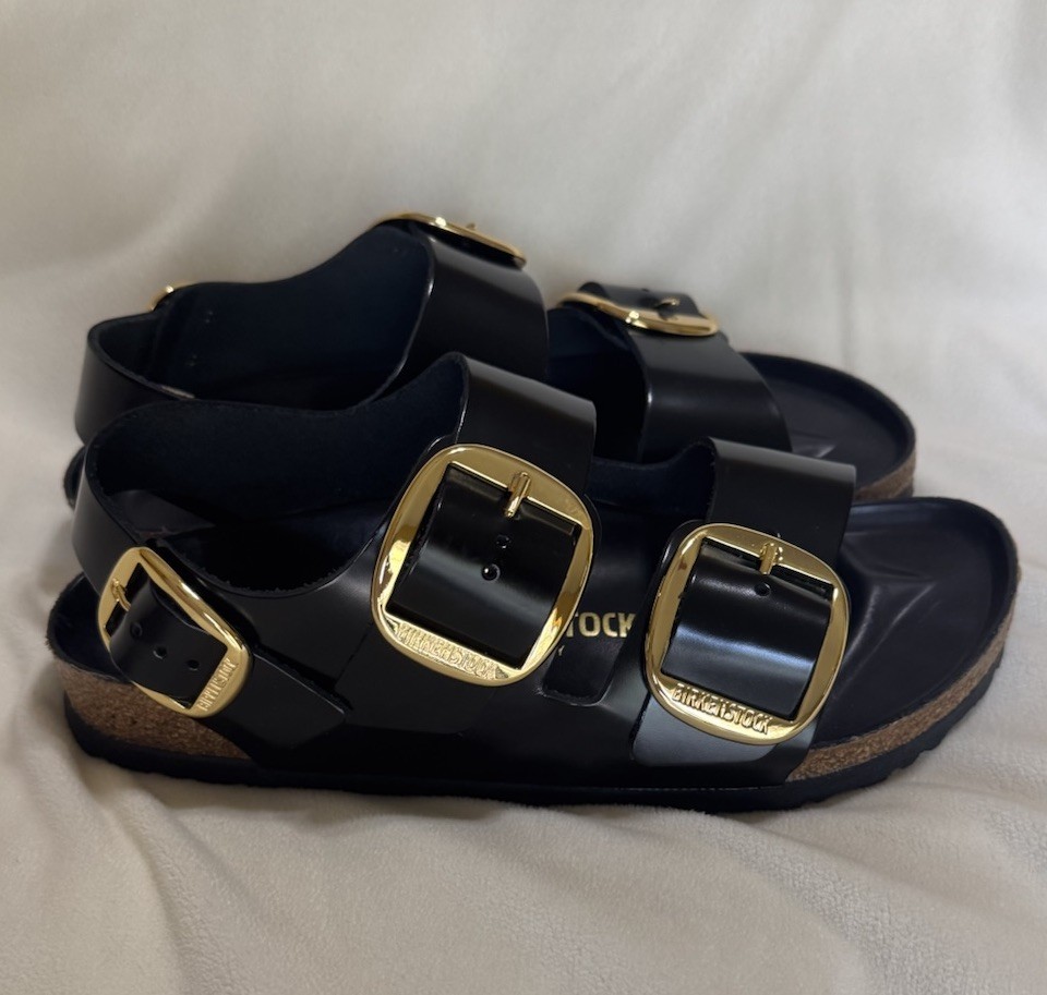 BIRKENSTOCK MILANO BIG BUCKLE black Sz 41 Slingback Sz W 10 / M 8.5