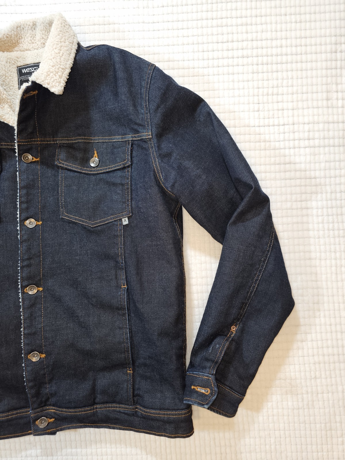WESC Denim Men’s Jacket With Herpa Lining Size XL